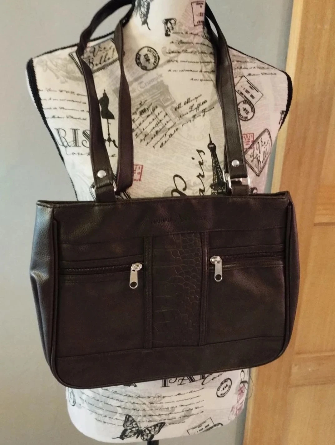 Sac a main marron, neuf, Nathalie Anderson